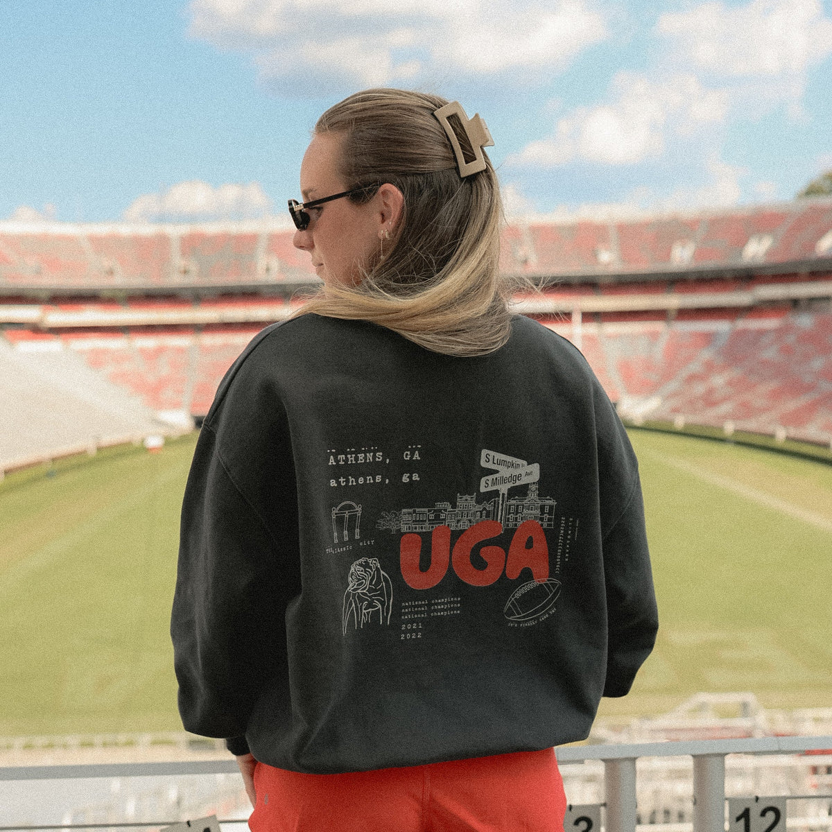 Destination: Athens, GA Terry Crew Neck