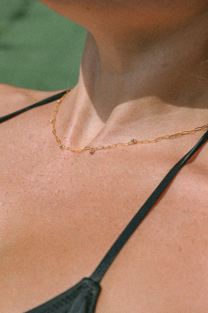 Gold-Filled Charm Chain Necklace