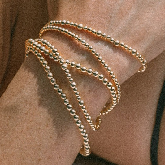 Gold-Filled Beaded Bracelet