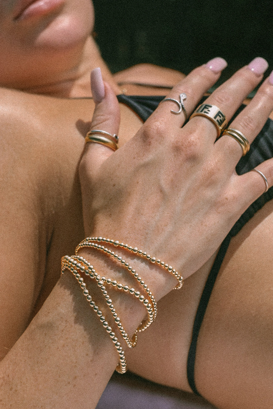 Gold-Filled Beaded Bracelet